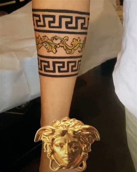 band versace pattern tattoo